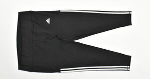 Adidas Womens 2XL Black 3 Stripe High Waisted Leggings Athletic Workout Pants